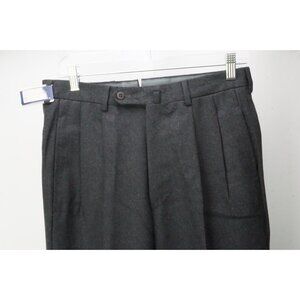 Incotex Dark Gray Flannel Wool Dress Pants Trousers 46 EU NEW